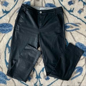 Madewell waxed cotton shiny trouser